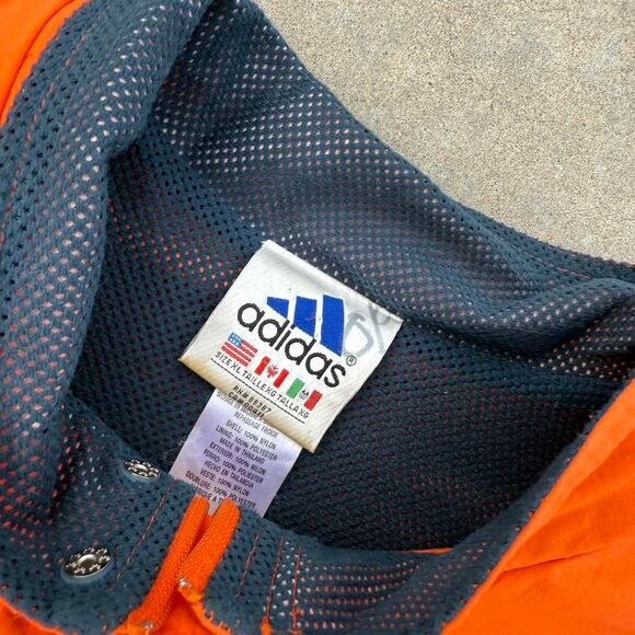 vintage 90's Adidas orange and navy windbreaker jacket size XL - Picture 5 of 5